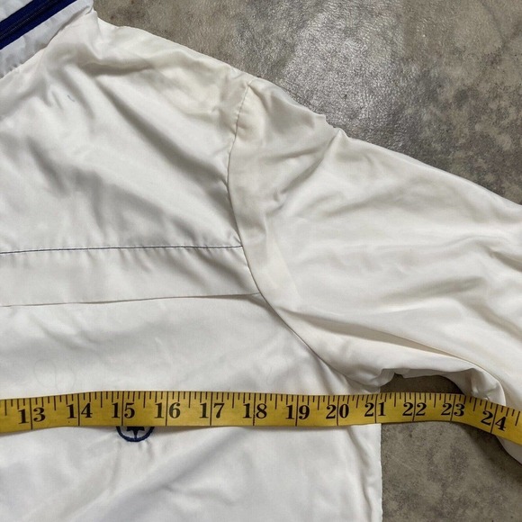 Weather Tamer Jacket Mens Size Large Windbreaker White Style A9305‎ Vtg Lined - Picture 7 of 16